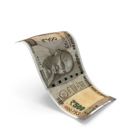 Indian 500 Rupees Money Note Falling PNG & PSD Images