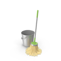 Bucket And Mop PNG & PSD Images