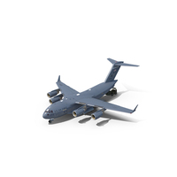 Forklift Loads Cargo To The Boeing C17 Globemaster III PNG & PSD Images