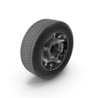 Car Wheel With Tire Brake Disk PNG & PSD Images