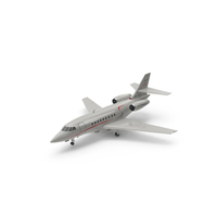 Jet Plane Dassault Falcon 2000 White PNG & PSD Images