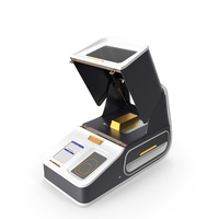 Precious Metals Analyzer With Gold Bar PNG & PSD Images