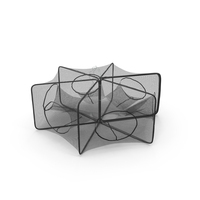 Octagonal Crab Trap Net Black PNG & PSD Images