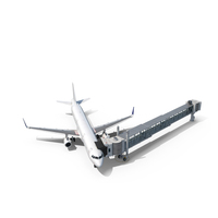 Passenger Jet With Jetway PNG & PSD Images