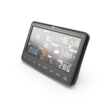 Weather Station Wi-Fi Indoor Weather Display Panel PNG & PSD Images