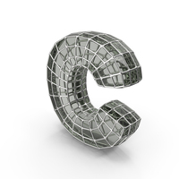 Glass Wire Letter C PNG & PSD Images