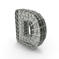 Glass Wire Letter D PNG & PSD Images