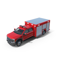 Light Rescue Truck Based On Ford F-550 Lariat PNG & PSD Images