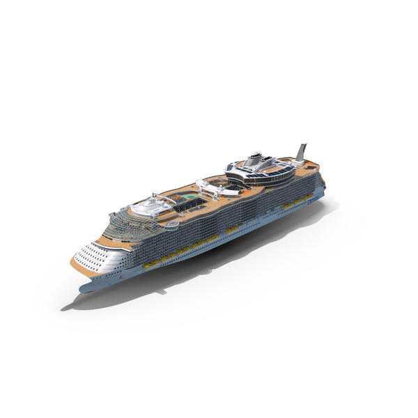 Luxury Cruise Ship Oasis of the Seas Simple Details PNG & PSD Images