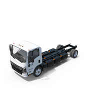 Isuzu Truck Electric NRR EV 176 Inch Bodiless PNG & PSD Images