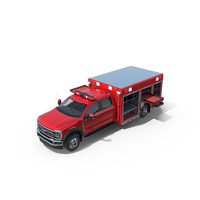 Ford Light Rescue Truck With Open Compartments PNG & PSD Images