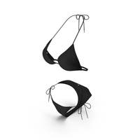 Black Triangle Bikini PNG & PSD Images