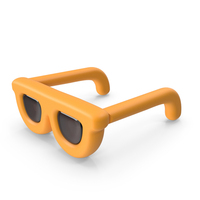 Cartoon Yellow Sunglasses PNG & PSD Images