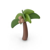 Cartoon Palm Tree PNG & PSD Images