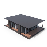 Contemporary House with Glass Facade PNG & PSD Images