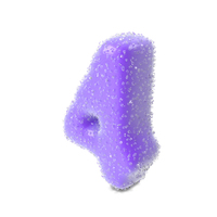 Gummy Candy Alphabet Number 4 PNG & PSD Images