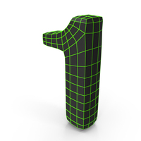 Techno Wireframe Number PNG & PSD Images