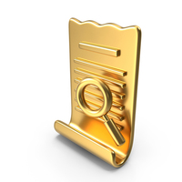 Bill Search Gold Icon PNG & PSD Images