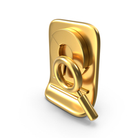Growth Analysis Gold Icon PNG & PSD Images