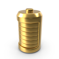 Full Battery Gold Icon PNG & PSD Images