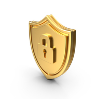 Secure Lock Gold Icon PNG & PSD Images