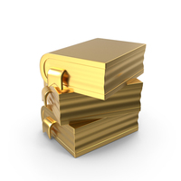 Books Gold Icon PNG & PSD Images