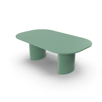 Green Oval Dining Table PNG & PSD Images