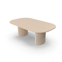 Light Wood Oval Dining Table PNG & PSD Images