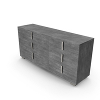 Nostle Double Dresser Gray PNG & PSD Images