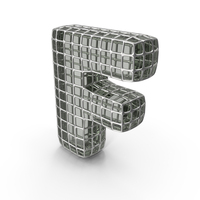 Glass Letter Wire F PNG & PSD Images