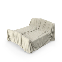 Clean Covered Double Bed PNG & PSD Images