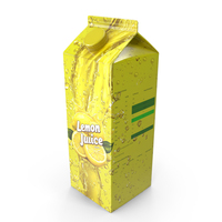 Juice Paper Box Packaging Lemon PNG & PSD Images