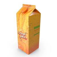 Juice Paper Box Packaging Orange PNG & PSD Images