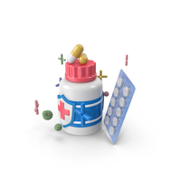 Bottle With Medicine PNG & PSD Images
