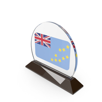 Tuvalu Flag Trophy PNG & PSD Images