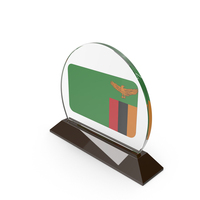 Zambia Flag Trophy PNG & PSD Images