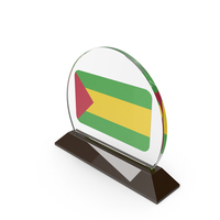 Sao Tome & Principe Flag Trophy PNG & PSD Images