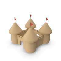 Cartoon Sand Castle PNG & PSD Images