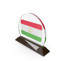 Tajikistan Flag Trophy PNG & PSD Images