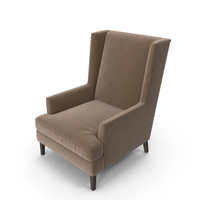 Blown Wingback Armchair PNG & PSD Images