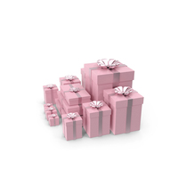 Presentation Gift Boxes Bunch PNG & PSD Images