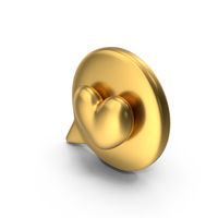 Love Speech Balloon Gold Icon PNG & PSD Images