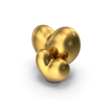 Two Hearts Gold Icon PNG & PSD Images
