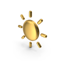 Sunny Weather Gold Icon PNG & PSD Images