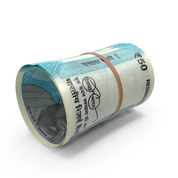 Indian 50 Rupee Paper Currency Role PNG & PSD Images