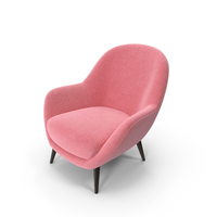 Pink Mad Queen Armchair PNG & PSD Images