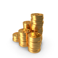 Dollar Pile Of Coins PNG & PSD Images