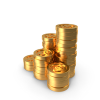 Dollar Pile Of Coins PNG & PSD Images