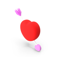 Love With Arrow Icon PNG & PSD Images