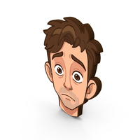 Sad And Confused Facial Expression PNG & PSD Images